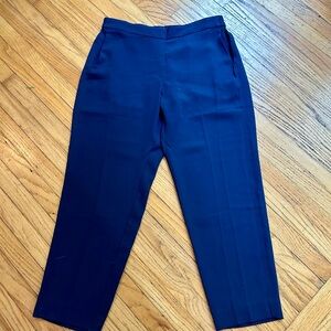 J. Crew Factory Jamie Pant Elastic Waist Size 12 Ankle Navy Blue